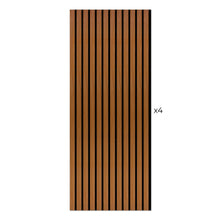 Load image into Gallery viewer, Laminate Slat Acoustic Wall Panels (4-Pack) Hamilton 18.90-inch x 46.85-inch