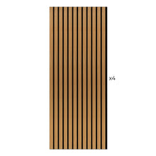 Load image into Gallery viewer, Laminate Slat Acoustic Wall Panels (4-Pack) Yorke 18.90-inch x 46.85-inch