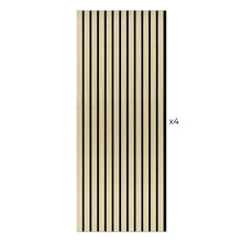 Load image into Gallery viewer, Laminate Slat Acoustic Wall Panels (4-Pack) Cartier 18.90-inch x 46.85-inch