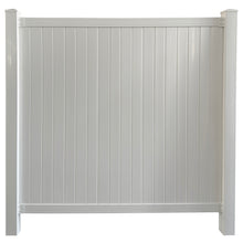 Load image into Gallery viewer, White Vinyl Pearl Fence Post 4-in x 4-in x 8-ft
