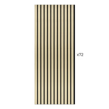 Load image into Gallery viewer, Laminate Slat Acoustic Wall Panels (72-Pack) Cartier 18.90-inch x 46.85-inch