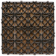 Load image into Gallery viewer, Everhome 12 in. x 12 in. Pecan Composite Deck Tiles - 12/Pk