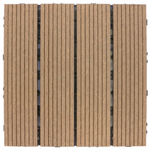 Load image into Gallery viewer, Everhome 12 in. x 12 in. Pecan Composite Deck Tiles - 12/Pk