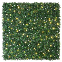 Load image into Gallery viewer, Jasmine Boxwood Artificial Hedge Wall Panel with Lights