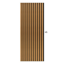 Load image into Gallery viewer, Laminate Slat Acoustic Wall Panels (6-Pack) Yorke 18.90-inch x 46.85-inch