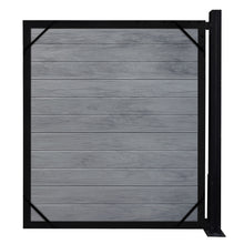 Load image into Gallery viewer, Misty Gray Woodgrain Vinyl Infill Boards 12/Pack 6-ft