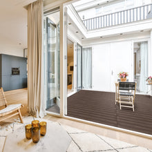 Load image into Gallery viewer, Pecan Brown Tunnel Core Composite Deck Planks - 160 Planks 8-ft