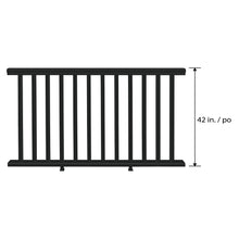 Load image into Gallery viewer, Outdoor Railing 3.5-ft x 6-ft - Black Vinyl (single)