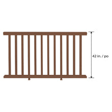 Load image into Gallery viewer, Outdoor Railing 3.5-ft x 6-ft - Brown Vinyl (single)