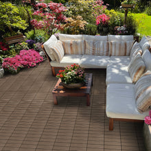 Load image into Gallery viewer, Everhome 12 in. x 12 in. Walnut Composite Deck Tiles - 12/Pk