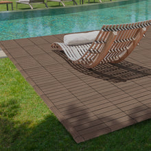 Load image into Gallery viewer, everhome 3 x 3-in Walnut Composite Deck Tile Corner Trim 4/Pack