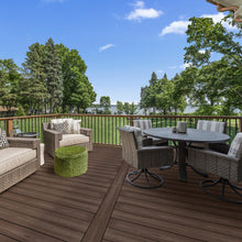 Load image into Gallery viewer, Pecan Brown Tunnel Core Composite Deck Planks - 160 Planks 8-ft