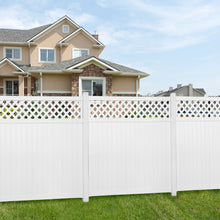 Load image into Gallery viewer, White Vinyl Unassembled 6 x 6-ft Lattice Fence Panel