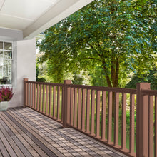 Load image into Gallery viewer, Outdoor Railing 3.5-ft x 6-ft - Brown Vinyl (single)