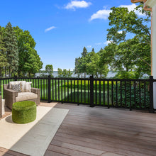 Load image into Gallery viewer, Outdoor Railing Post 3.7-ft - Black Vinyl (single)