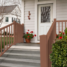 Load image into Gallery viewer, Outdoor Railing Stair 3.5-ft x 6-ft - Brown Vinyl (single)