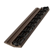 Load image into Gallery viewer, everhome 3 x 12-in Walnut Composite Deck Tile Edge Trim 4/Pack