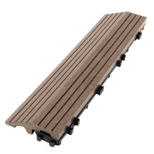 Load image into Gallery viewer, everhome 3 x 12-in Walnut Composite Deck Tile Edge Trim 4/Pack