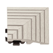 Load image into Gallery viewer, everhome 3 x 3-in Antique Gray Composite Deck Tile Corner Trim 4/Pack