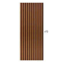 Load image into Gallery viewer, Laminate Slat Acoustic Wall Panels (72-Pack) Hamilton 18.90-inch x 46.85-inch
