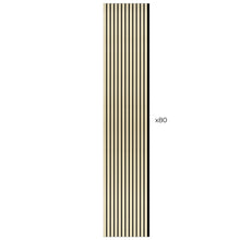Load image into Gallery viewer, Laminate Slat Acoustic Wall Panels (80-Pack) Cartier 18.90-inch x 96-inch
