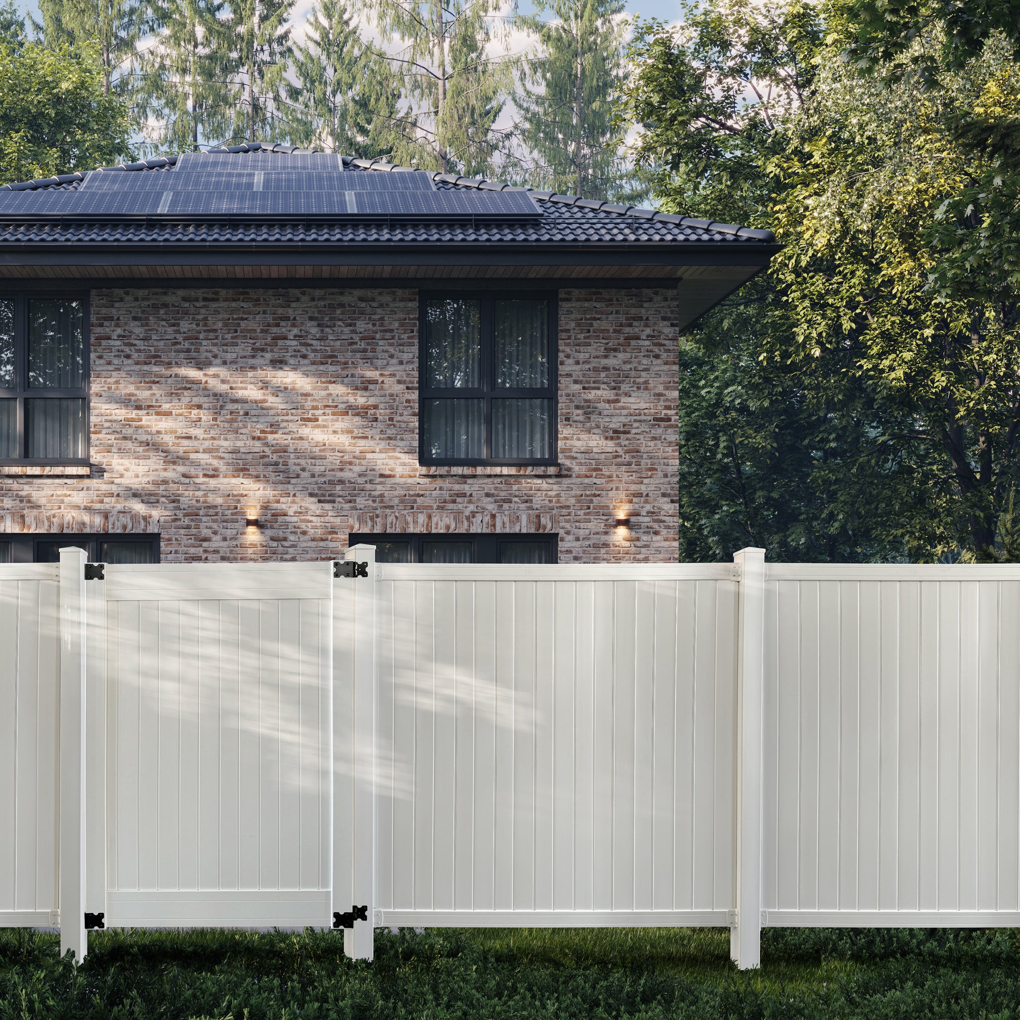 PEARLY GATES - EE  Pearl White Pre-Assembled Vinyl Fence Gate 6-ft – Everhome