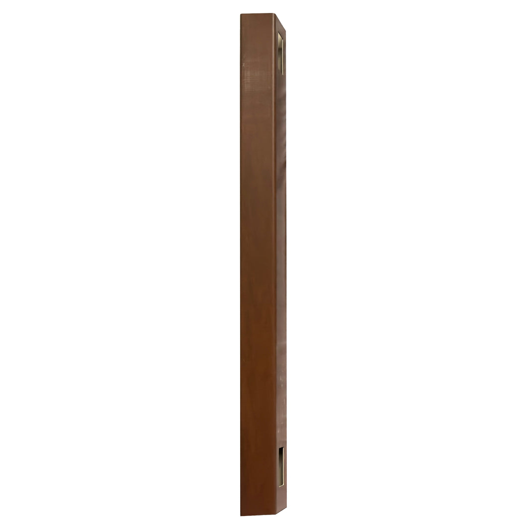 Woodgrain Vinyl Mangrove Fence Post 5-in x 5-in x 8-ft