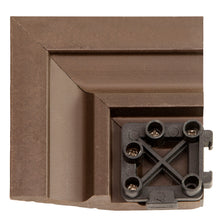 Load image into Gallery viewer, everhome 3 x 3-in Walnut Composite Deck Tile Corner Trim 4/Pack
