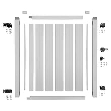 Load image into Gallery viewer, White Vinyl Unassembled Self-Closing Gate Fence 4 W x 6-ft H

