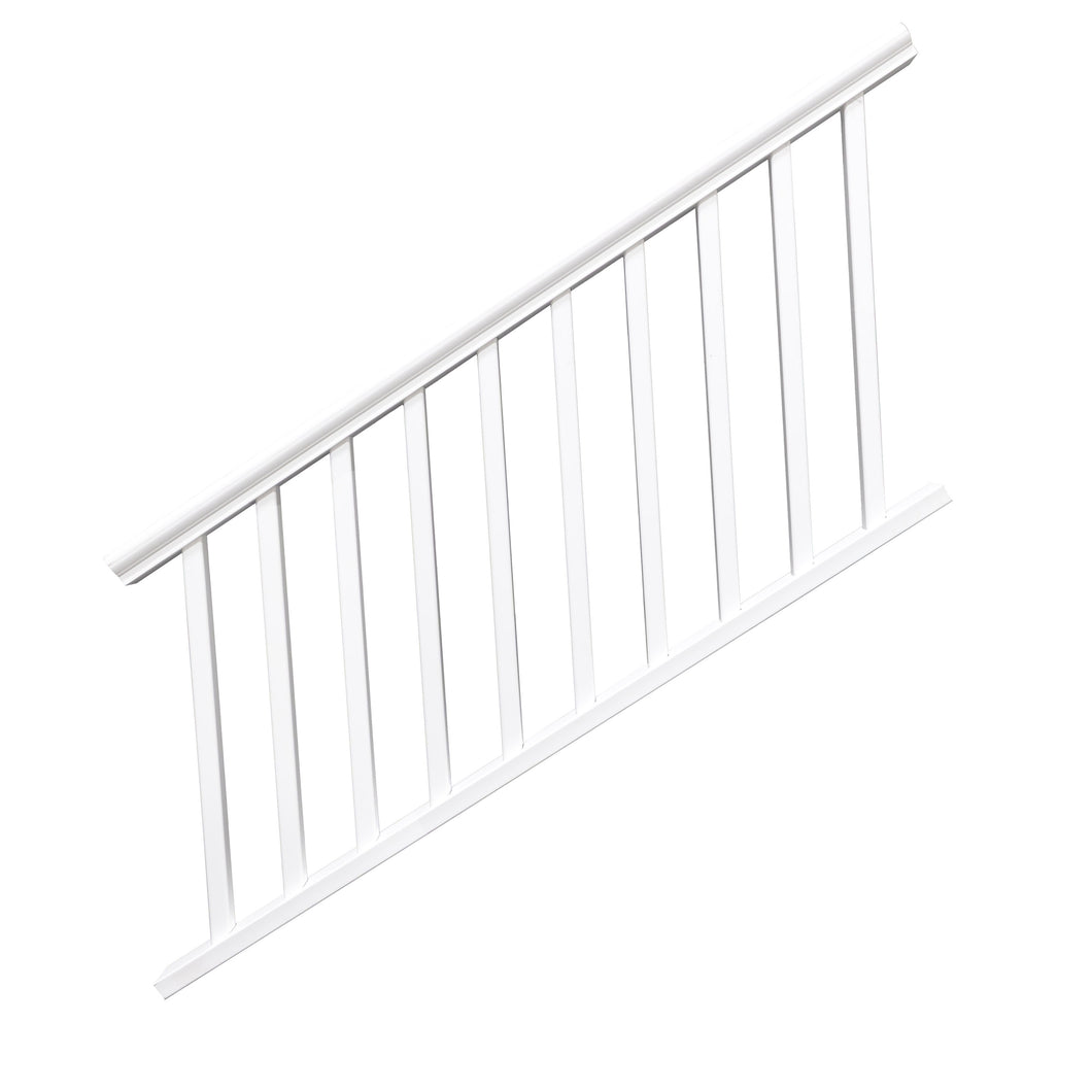 White Vinyl Railing Stair Kit 3-ft x 6-ft
