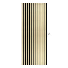 Load image into Gallery viewer, Laminate Slat Acoustic Wall Panels (6-Pack) Cartier 18.90-inch x 46.85-inch
