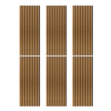 Load image into Gallery viewer, Laminate Slat Acoustic Wall Panels (6-Pack) Yorke 18.90-inch x 46.85-inch
