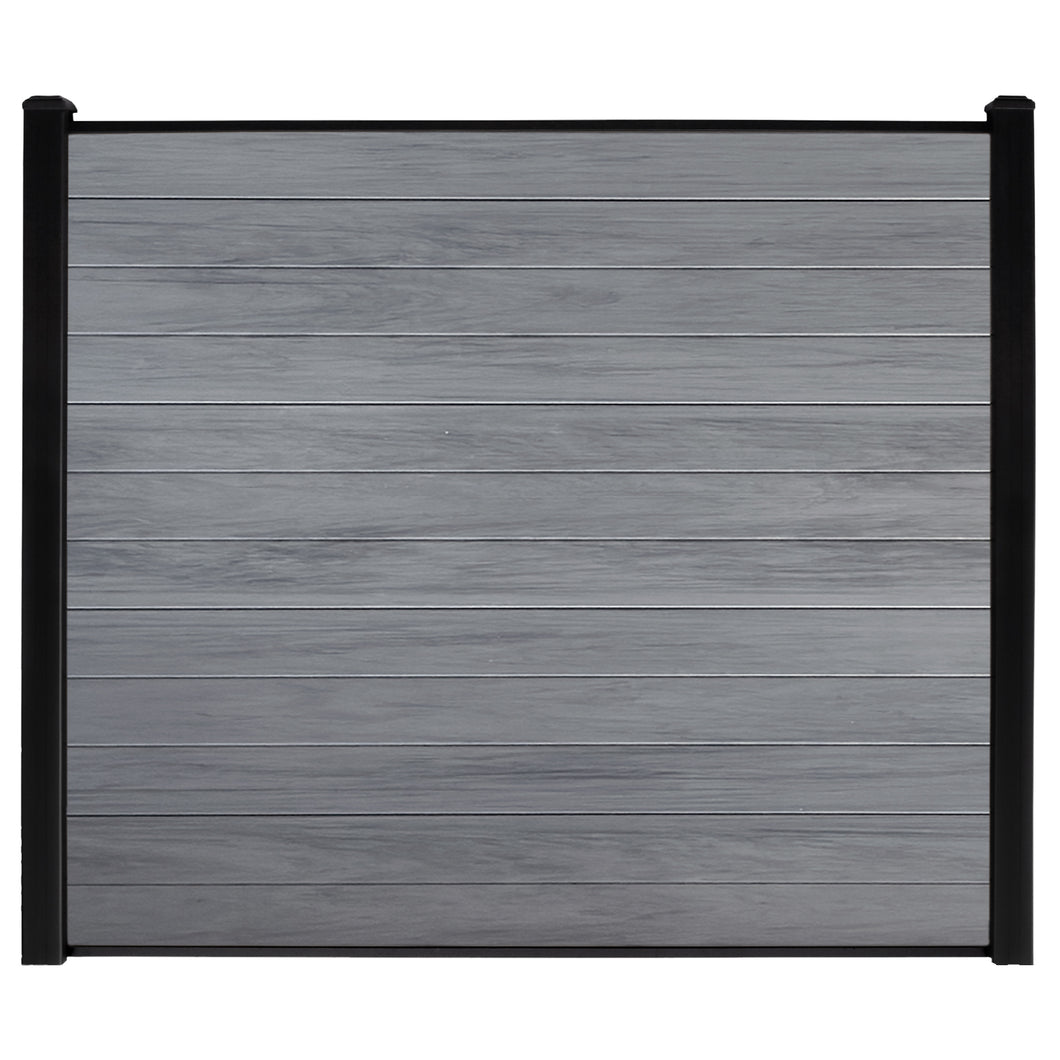 Misty Gray Woodgrain Vinyl Infill Boards 12/Pack 6-ft