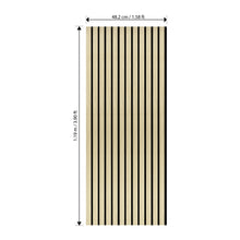Load image into Gallery viewer, Laminate Slat Acoustic Wall Panels (72-Pack) Cartier 18.90-inch x 46.85-inch
