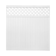 Load image into Gallery viewer, White Vinyl Unassembled 6 x 6-ft Lattice Fence Panel
