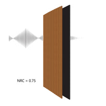 Load image into Gallery viewer, Laminate Slat Acoustic Wall Panels (4-Pack) Hamilton 18.90-inch x 46.85-inch
