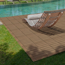 Load image into Gallery viewer, everhome 3 x 3-in Pecan Composite Deck Tile Corner Trim 4/Pack
