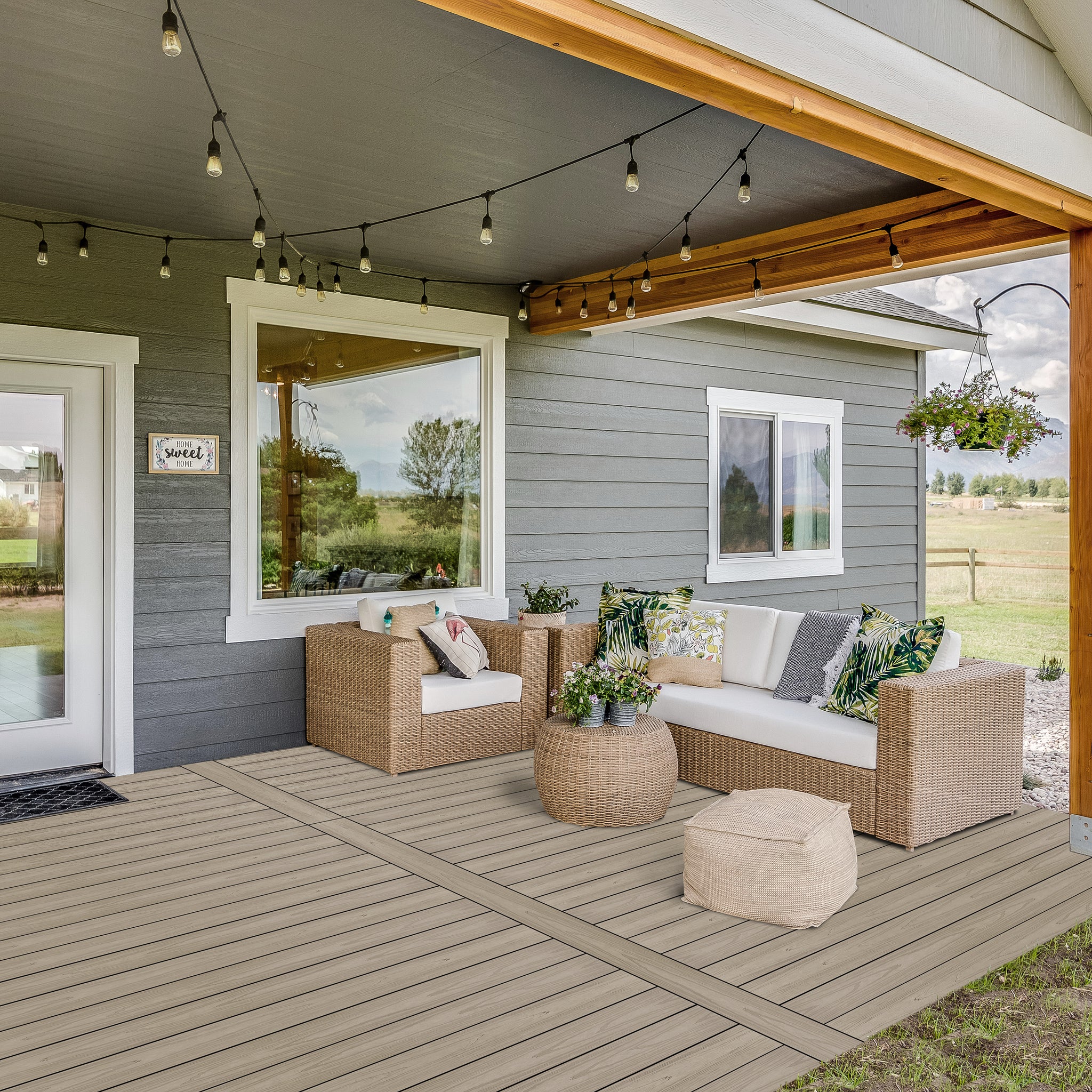 Sahara Stone Solid Core Composite Deck Planks - 4/Pack 8-ft – Everhome