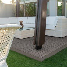 Load image into Gallery viewer, everhome 3 x 12-in Ash Composite Deck Tile Edge Trim 4/Pack
