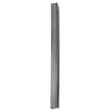 Load image into Gallery viewer, Misty Gray Woodgrain Vinyl Fence Post with Aluminum Insert  8-ft
