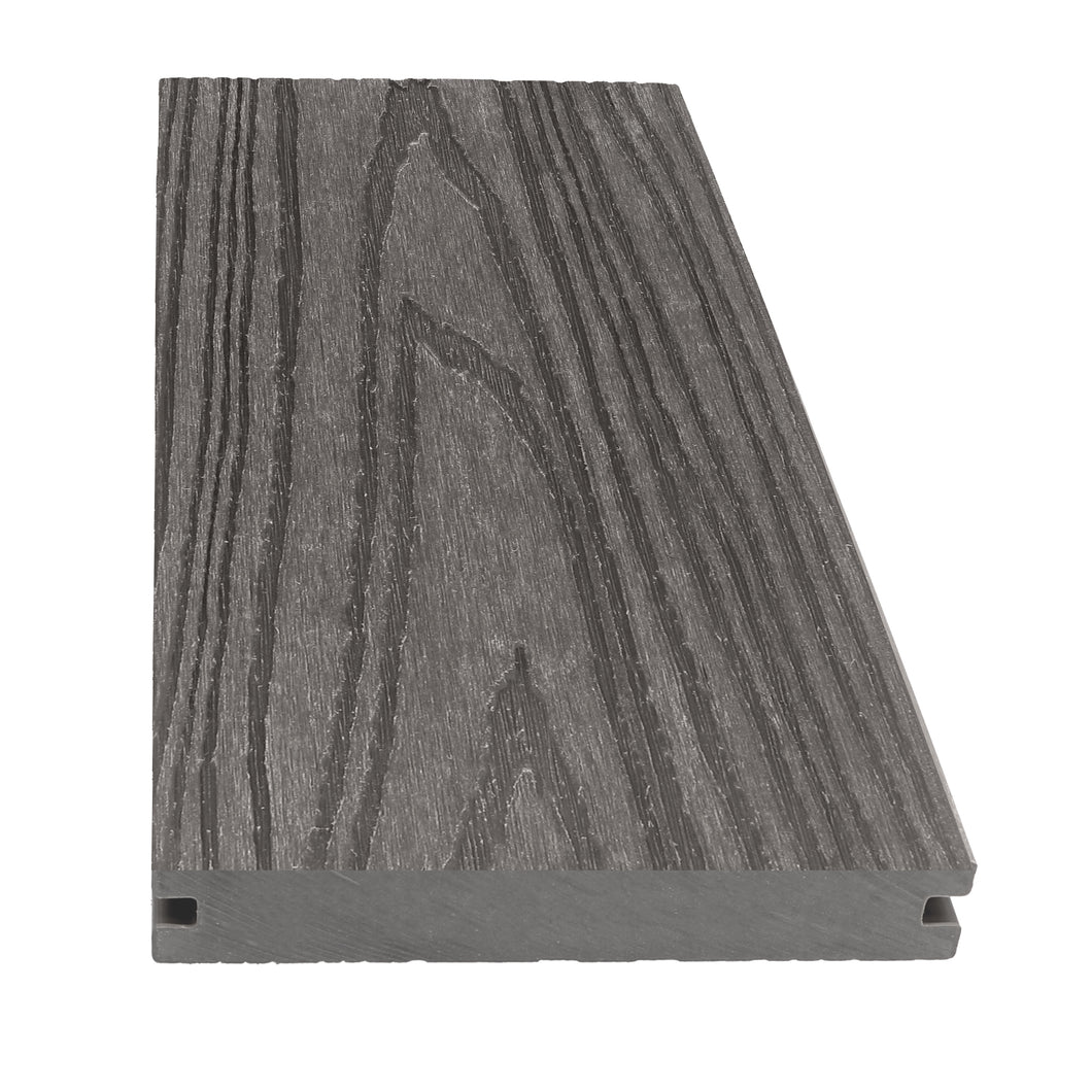 Graphite Oak Solid Core Composite Deck Planks - 5 Box/Pallet 12-ft