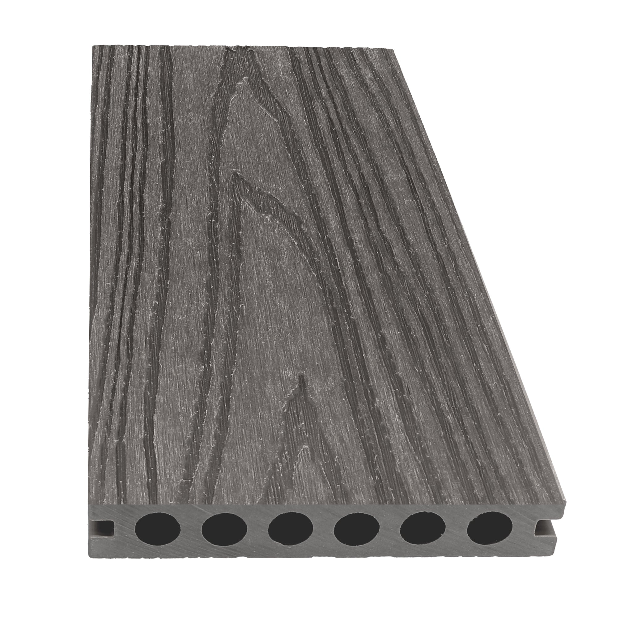 Graphite Oak Tunnel Core Composite Deck Planks - 4/Pack 8-ft