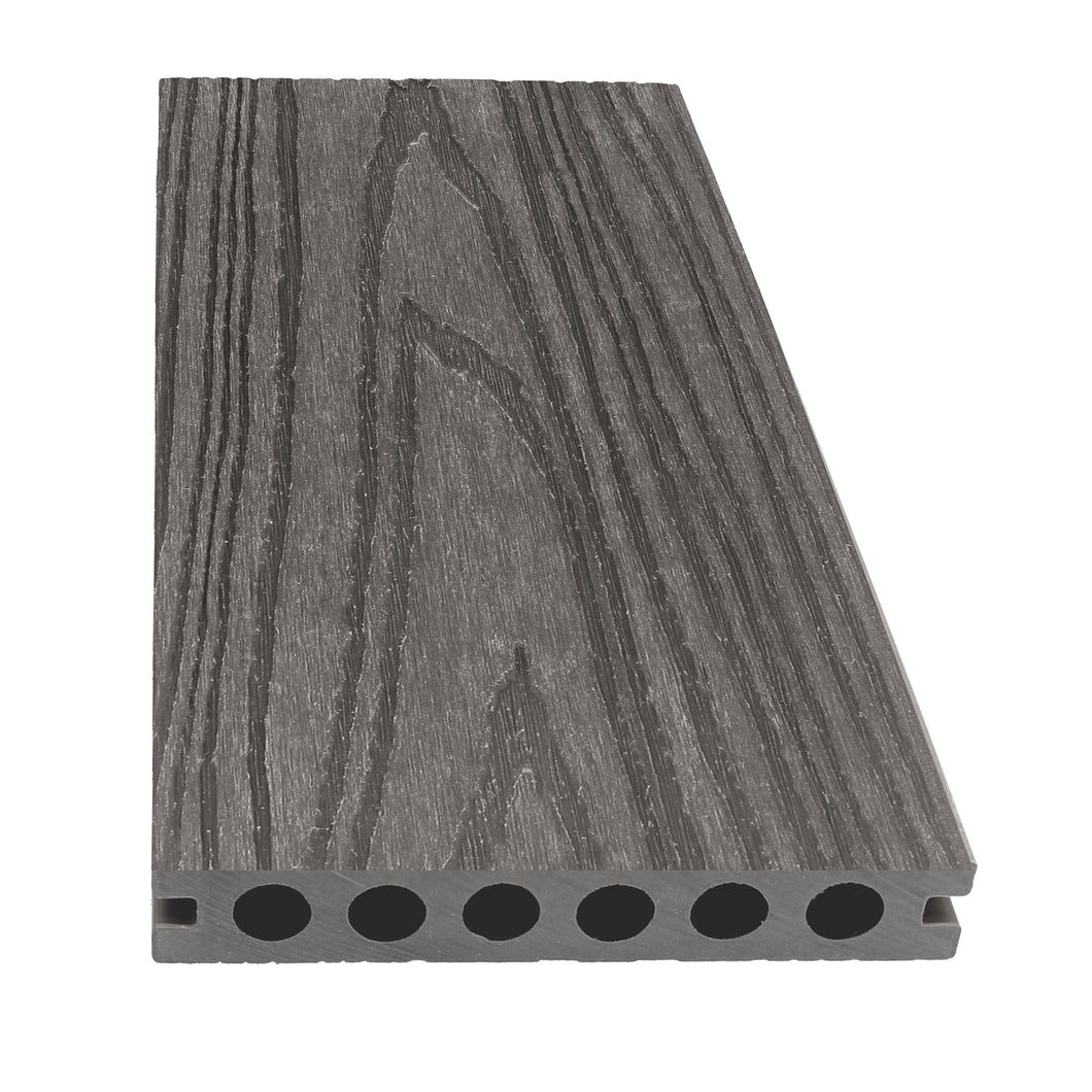 Graphite Oak Tunnel Core Composite Deck Planks - 7 Box/Pallet 12-ft