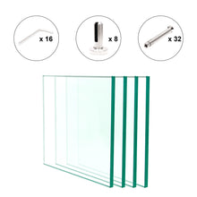 Load image into Gallery viewer, Tempered Glass Pool Fence Kit 12 mm x 39 in x 45.67 in
