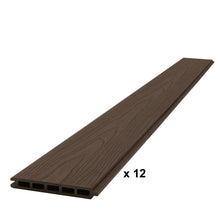 Load image into Gallery viewer, Fence Panel (12pk) - Woodland Brown Woodgrain - Co-Extruded Composite Fence
