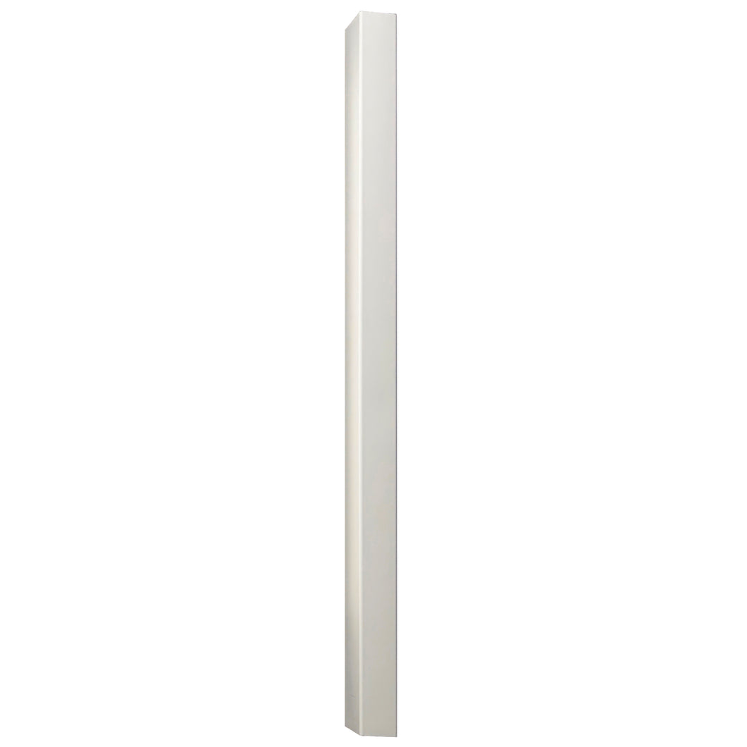 White Vinyl Pearl Fence Post 4-in x 4-in x 8-ft