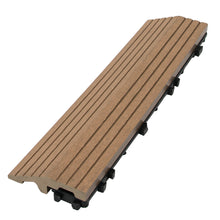 Load image into Gallery viewer, everhome 3 x 12-in Pecan Composite Deck Tile Edge Trim 4/Pack
