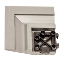 Load image into Gallery viewer, everhome 3 x 3-in Antique Gray Composite Deck Tile Corner Trim 4/Pack
