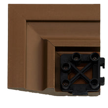 Load image into Gallery viewer, everhome 3 x 3-in Pecan Composite Deck Tile Corner Trim 4/Pack
