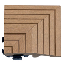 Load image into Gallery viewer, everhome 3 x 3-in Pecan Composite Deck Tile Corner Trim 4/Pack
